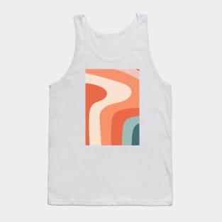 Retro Wavy Lines Tank Top